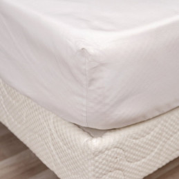 Drap housse avec liseré de couleur - conciergeries locatives de france